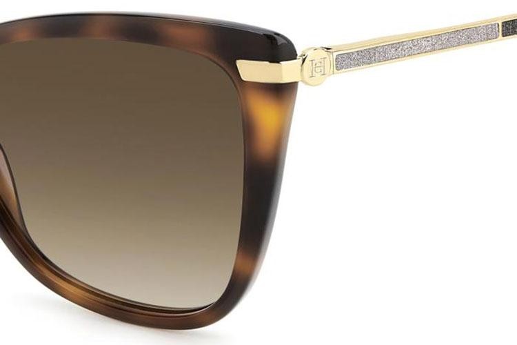 Ochelari de soare Carolina Herrera HER0262/S 086/HA Cat Eye Havana