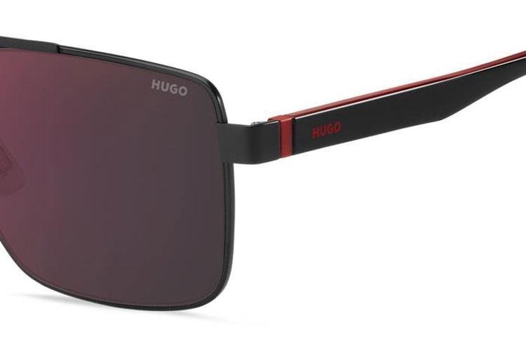 Ochelari de soare HUGO HG1313/S 003/AO Dreptunghiulari Negri