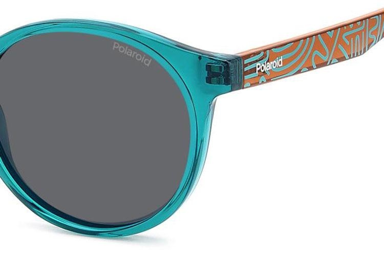 Ochelari de soare Polaroid Junior PLD8061/S TCF/M9 Polarized Rotunzi Verzi