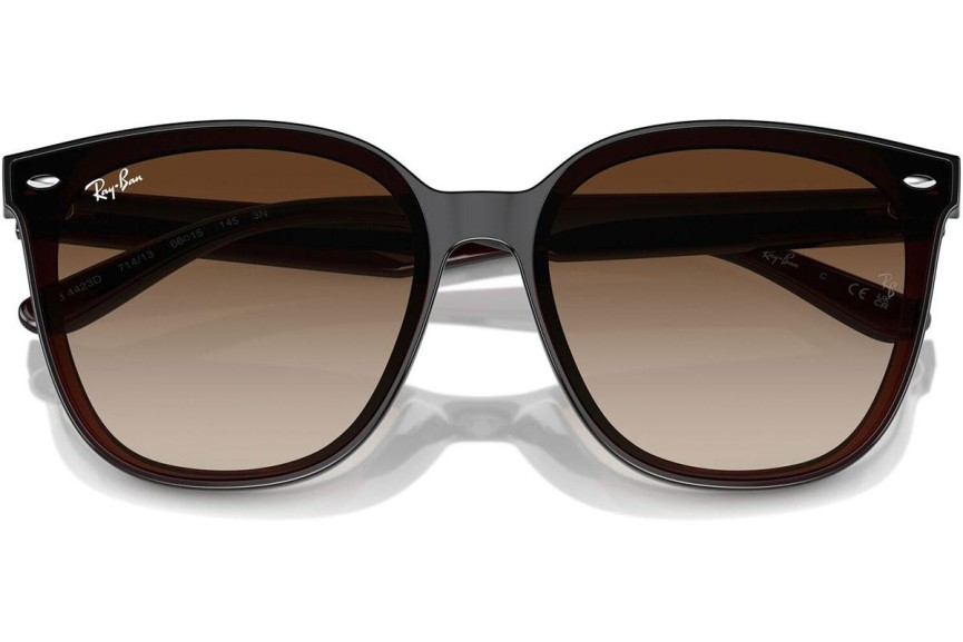 Ochelari de soare Ray-Ban RB4423D 714/13 Dreptunghiulari Maro