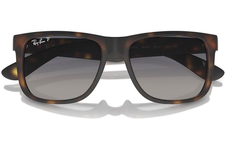 Ochelari de soare Ray-Ban Justin RB4165 865/8S Polarized Pătrați Havana