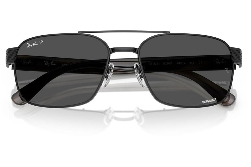 Ochelari de soare Ray-Ban RB3751CH 002/K8 Polarized Pătrați Negri