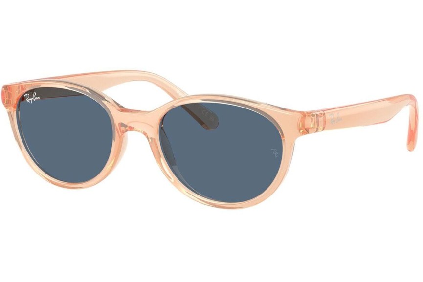 Ochelari de soare Ray-Ban Junior RJ9080S 717080 Rotunzi Portocalii