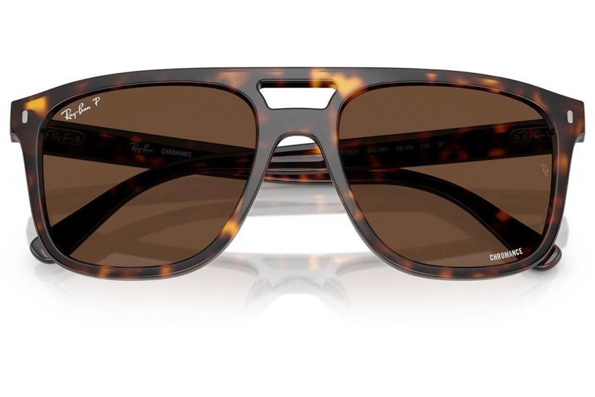 Ochelari de soare Ray-Ban RB2213CH 902/AN Polarized Pătrați Havana