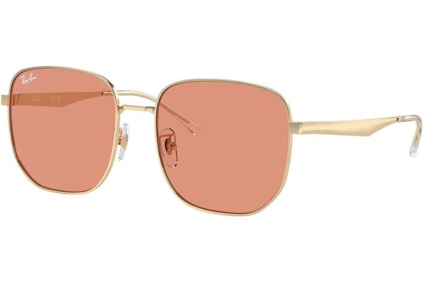 Ochelari de soare Ray-Ban RB3713D 921374 Dreptunghiulari Aurii