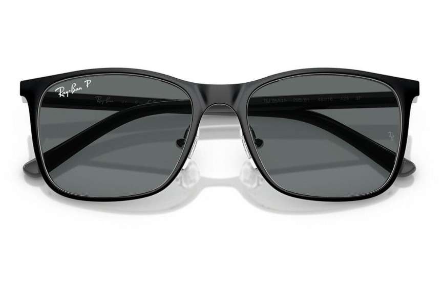 Ochelari de soare Ray-Ban Junior RJ9551S 295/81 Polarized Pătrați Negri