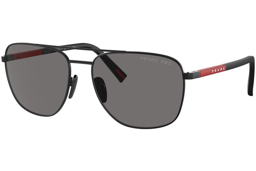 Ochelari de soare Prada Linea Rossa PS54ZS 1BO02G Polarized Ovali Negri