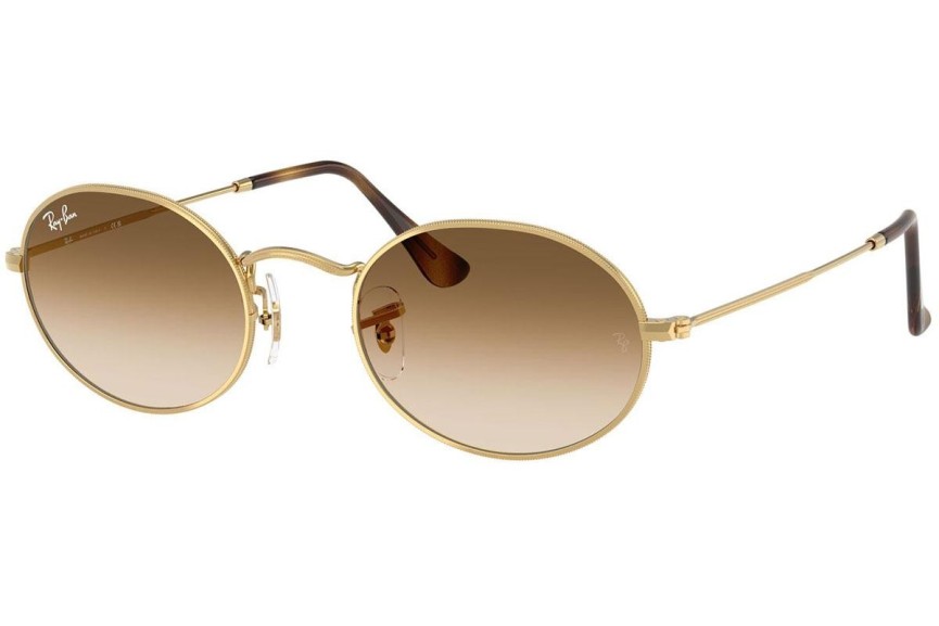 Ochelari de soare Ray-Ban Oval RB3547 001/51 Tiny Aurii