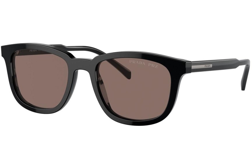 Ochelari de soare Prada PRA21S 16K30H Polarized Dreptunghiulari Negri