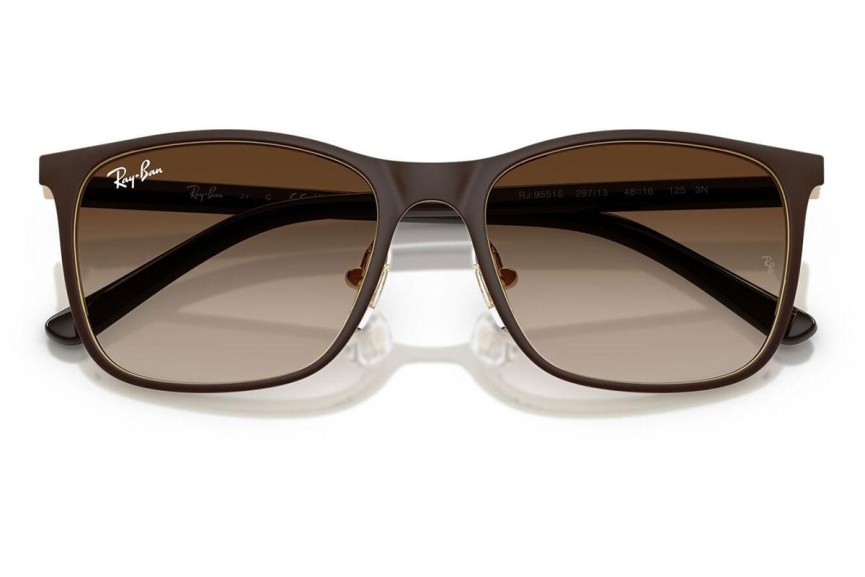 Ochelari de soare Ray-Ban Junior RJ9551S 297/13 Pătrați Maro