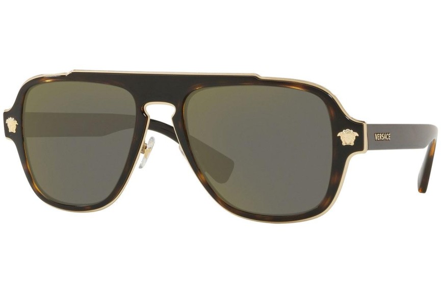 Ochelari de soare Versace Medusa Retro Charm VE2199 12524T Pilot Havana