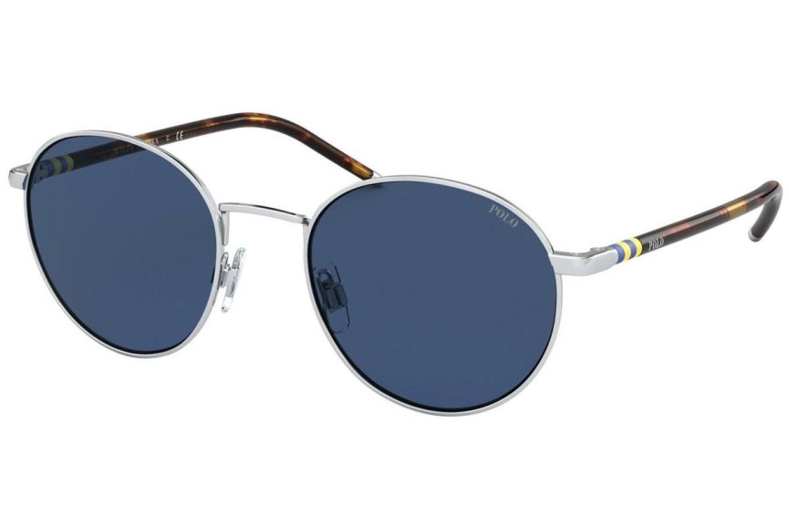 Ochelari de soare Polo Ralph Lauren PH3133 900180 Rotunzi Argintii