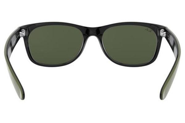 Ochelari de soare Ray-Ban New Wayfarer RB2132 646531 Pătrați Verzi