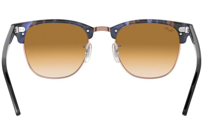 Ochelari de soare Ray-Ban Clubmaster Fleck RB3016 125651 Browline Albaștri