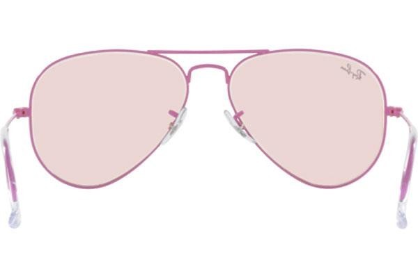 Ochelari de soare Ray-Ban Aviator RB3025 9224T5 Pilot Violeți