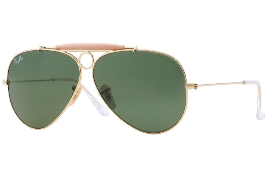 Ochelari de soare Ray-Ban Shooter Havana Collection RB3138 001 Pilot Aurii