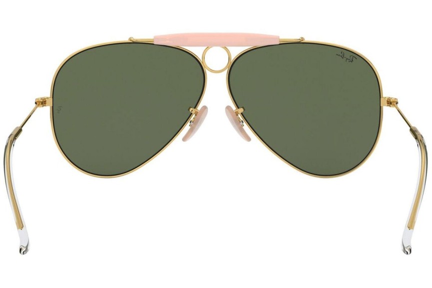 Ochelari de soare Ray-Ban Shooter Havana Collection RB3138 001 Pilot Aurii