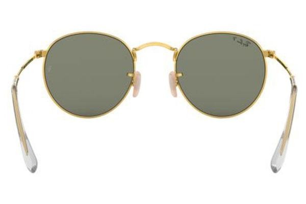 Ochelari de soare Ray-Ban Round Metal RB3447 001/58 Polarized Rotunzi Aurii