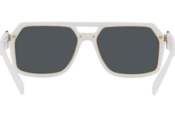 Ochelari de soare Versace Vintage Icon Pilot VE4399 314/87 Flat Top Albi