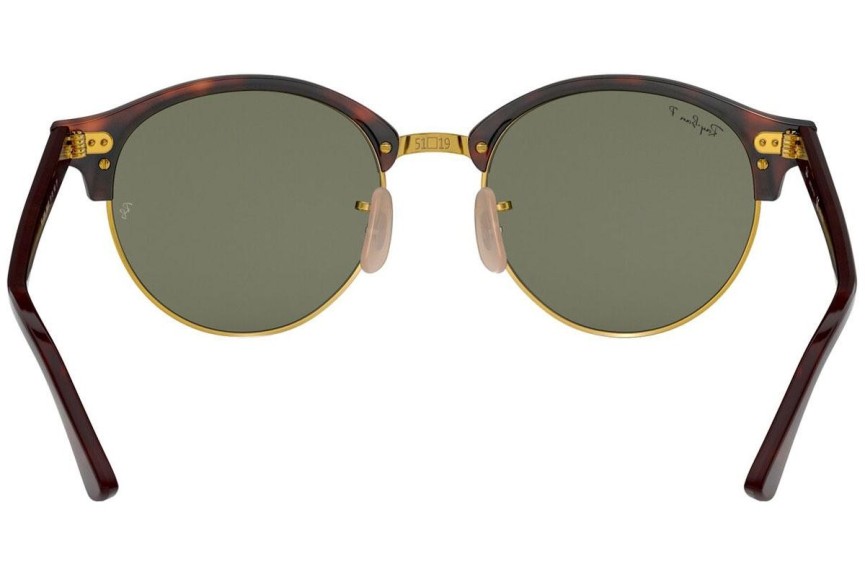 Ochelari de soare Ray-Ban Clubround Flash Lenses RB4246 990/58 Polarized Rotunzi Roșii