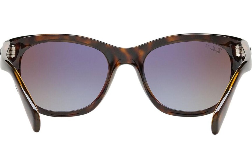 Ochelari de soare Ray-Ban RB4216 710/T5 Polarized Cat Eye Havana