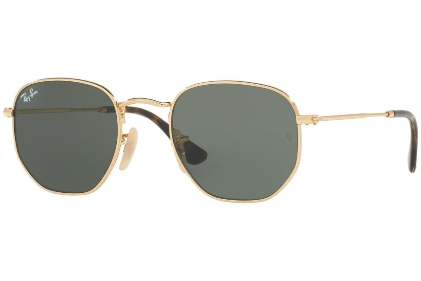 Ochelari de soare Ray-Ban Hexagonal Flat Lenses RB3548N 001 Rotunzi Aurii