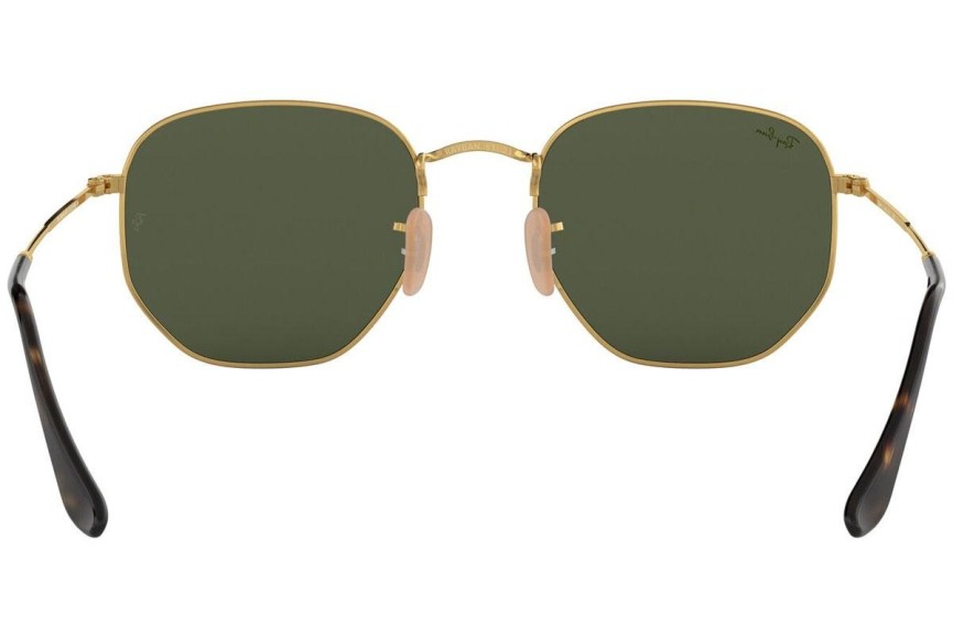 Ochelari de soare Ray-Ban Hexagonal Flat Lenses RB3548N 001 Rotunzi Aurii