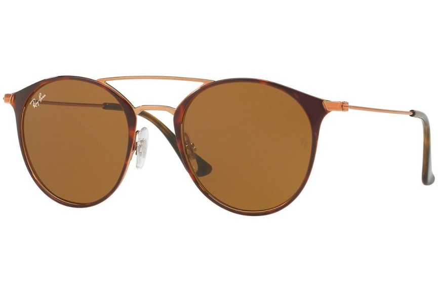 Ochelari de soare Ray-Ban RB3546 9074 Rotunzi Havana