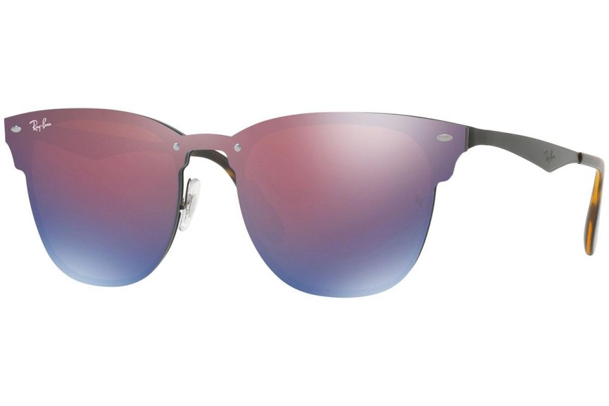 Ochelari de soare Ray-Ban Blaze Clubmaster Blaze Collection RB3576N 153/7V Browline Negri