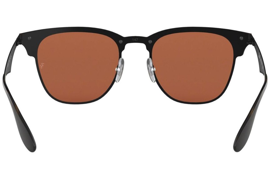 Ochelari de soare Ray-Ban Blaze Clubmaster Blaze Collection RB3576N 153/7V Browline Negri