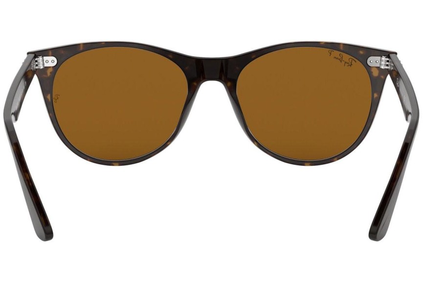 Ochelari de soare Ray-Ban Wayfarer II Classic RB2185 902/57 Polarized Pătrați Havana