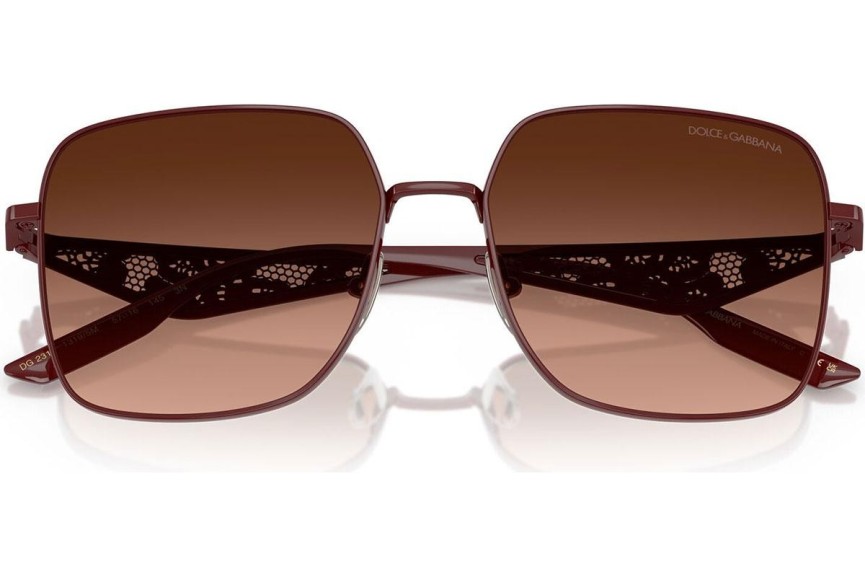 Ochelari de soare Dolce & Gabbana DG2310 13195M Cat Eye Roșii