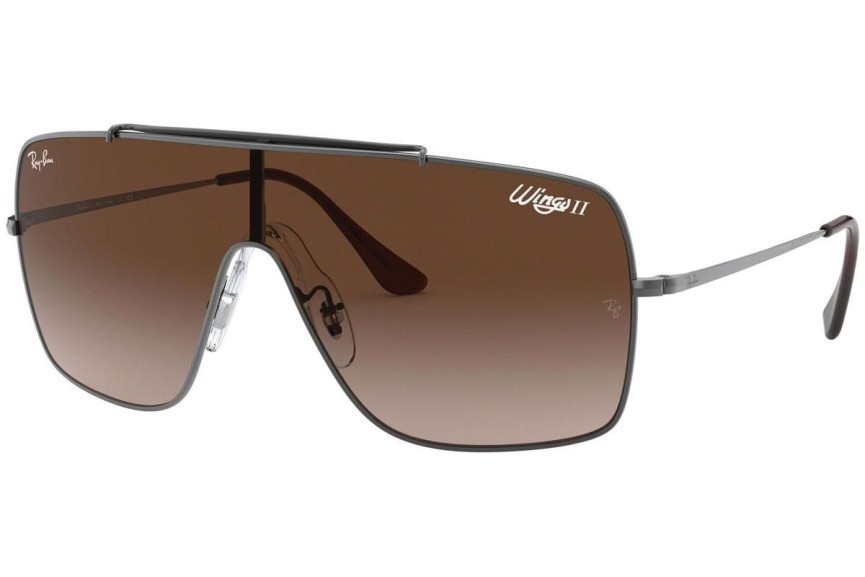 Ochelari de soare Ray-Ban Wings II RB3697 004/13 Lentilă unică | Shield Gri