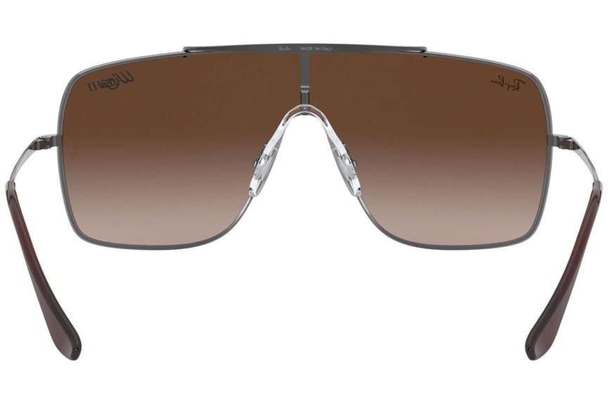 Ochelari de soare Ray-Ban Wings II RB3697 004/13 Lentilă unică | Shield Gri