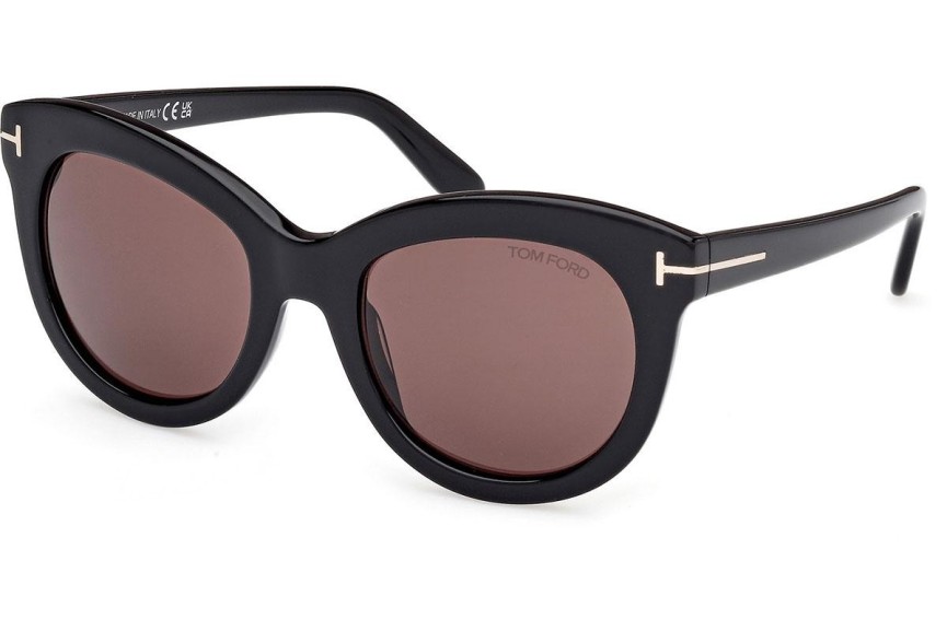 Ochelari de soare Tom Ford Odette FT1189 01E Cat Eye Negri