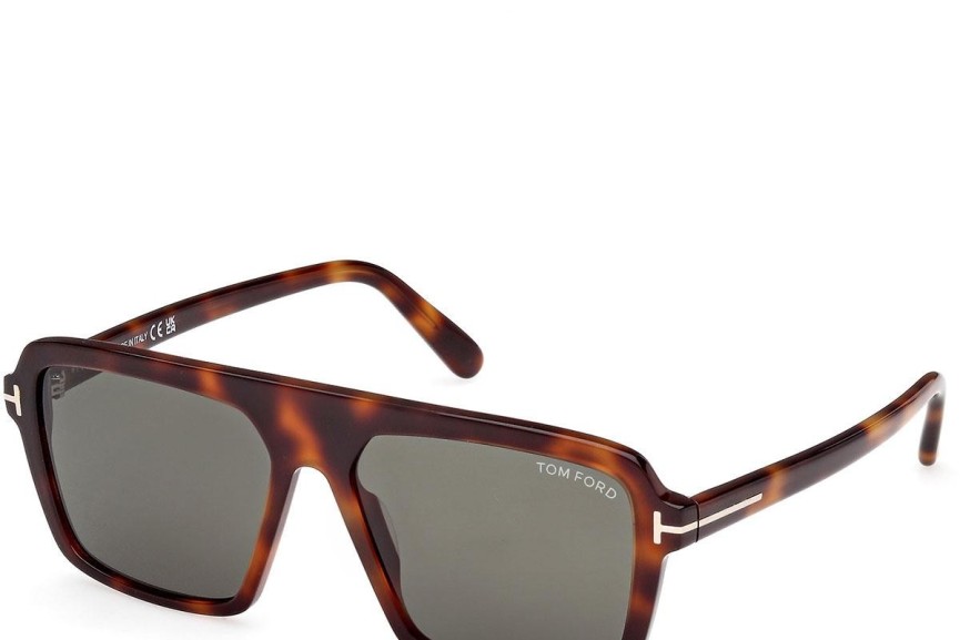 Ochelari de soare Tom Ford Vincent FT1176 53N Pătrați Havana