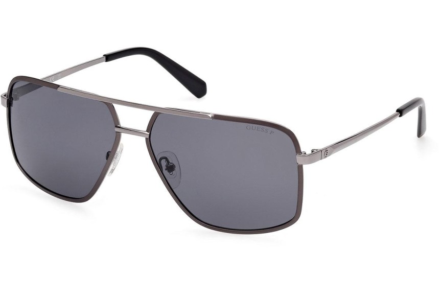 Ochelari de soare Guess GU00167 09D Polarized Pilot Argintii