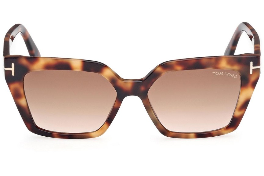 Ochelari de soare Tom Ford FT1030 53F Cat Eye Havana