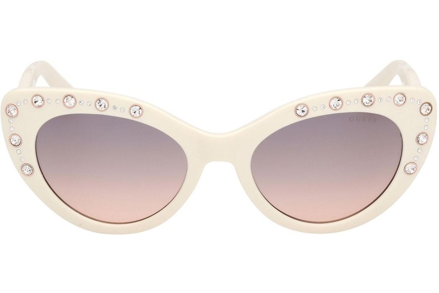 Ochelari de soare Guess GU00163 21B Cat Eye Albi