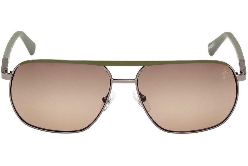 Ochelari de soare Timberland TB00027 06H Polarized Pătrați Argintii