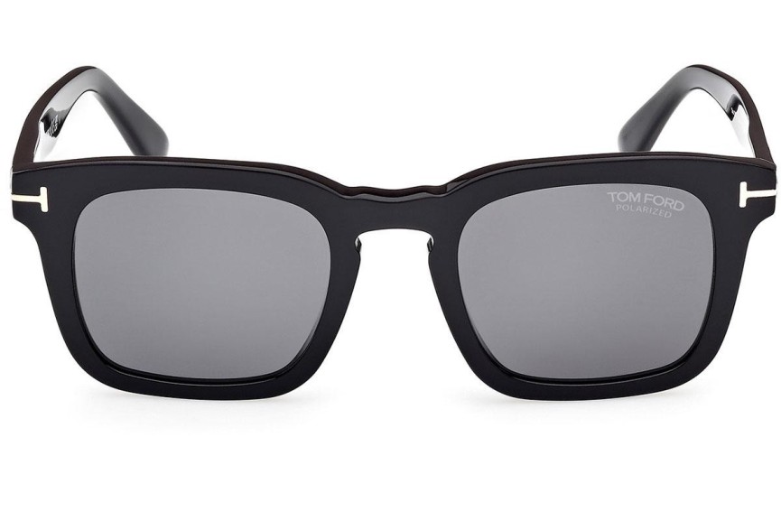 Ochelari de soare Tom Ford Dax FT0751 01D Polarized Pătrați Negri