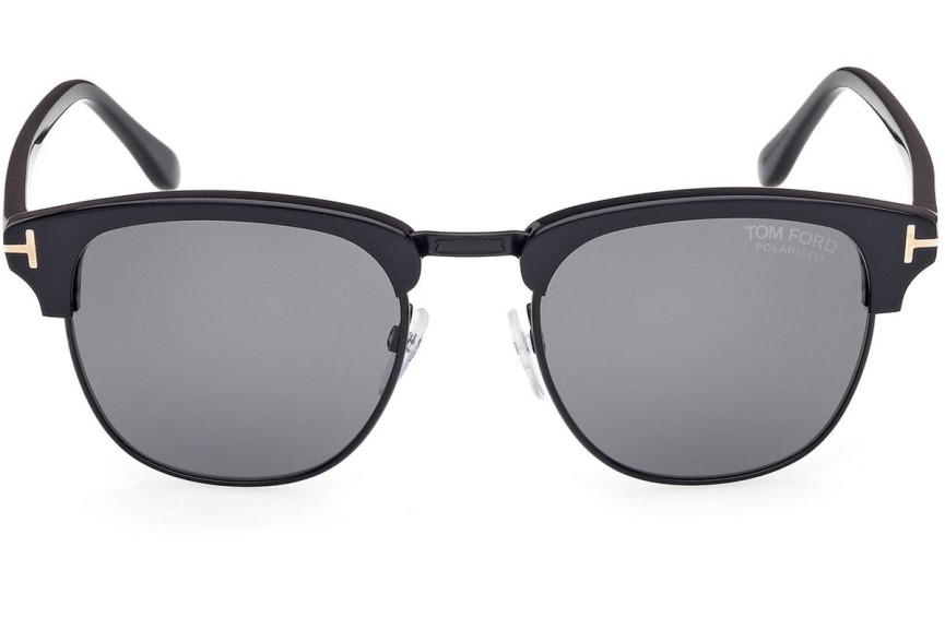 Ochelari de soare Tom Ford Henry FT0248 01D Polarized Browline Negri