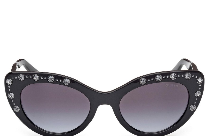 Ochelari de soare Guess GU00163 01B Cat Eye Negri