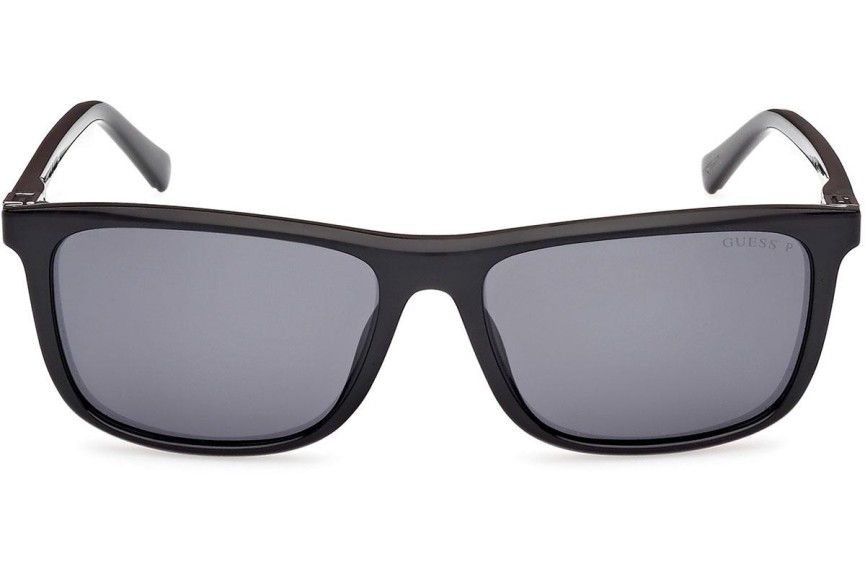 Ochelari de soare Guess GU00169 01D Polarized Pătrați Negri