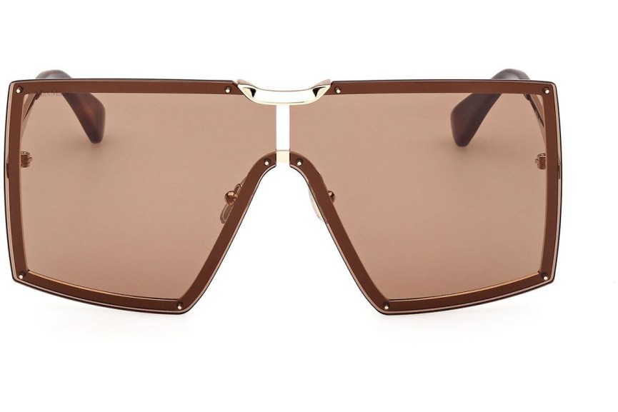 Ochelari de soare Max Mara MM0117 32E Lentilă unică | Shield Maro