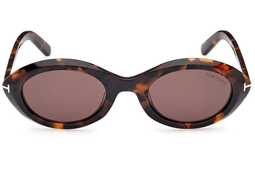 Ochelari de soare Tom Ford Carmen FT1186 52E Ovali Havana