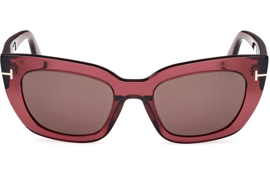 Ochelari de soare Tom Ford Athena FT1190 69E Cat Eye Roșii