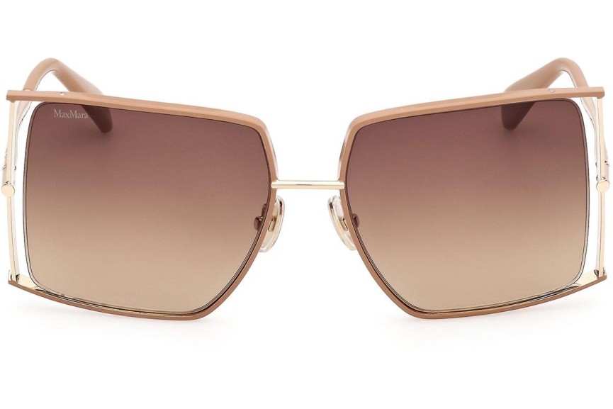 Ochelari de soare Max Mara MM0120 47F Pătrați Maro