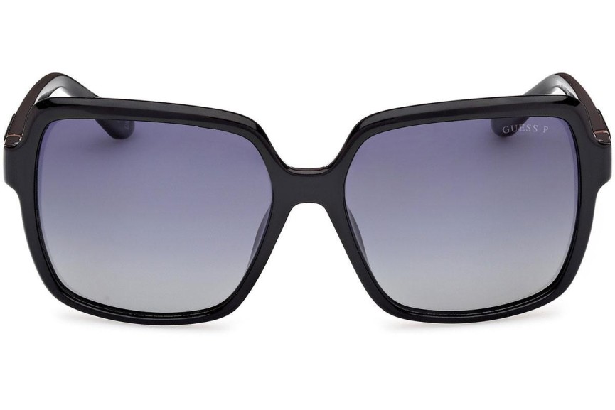 Ochelari de soare Guess GU00157 01D Polarized Pătrați Negri