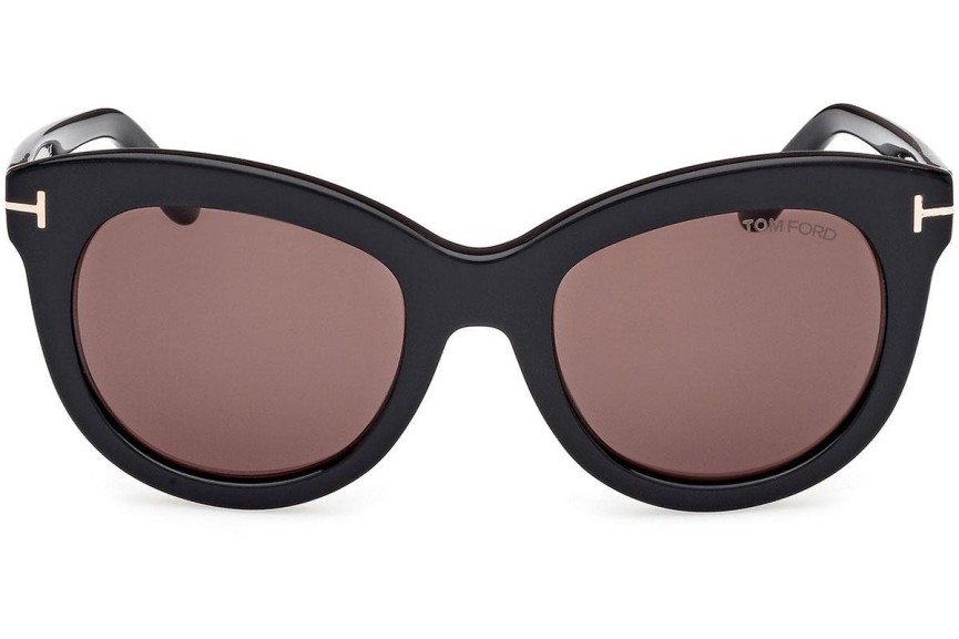 Ochelari de soare Tom Ford Odette FT1189 01E Cat Eye Negri